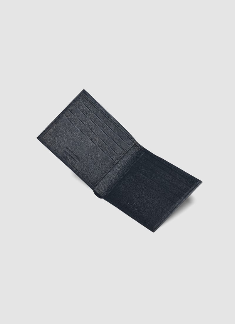 Language Shoes-Men-Maiz Bi-fold Wallet-Premium Leather-Black Colour-Leather Accessories