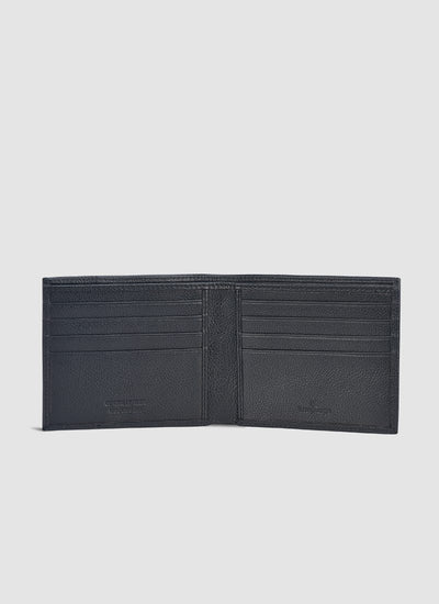 Language Shoes-Men-Maiz Bi-fold Wallet-Premium Leather-Black Colour-Leather Accessories