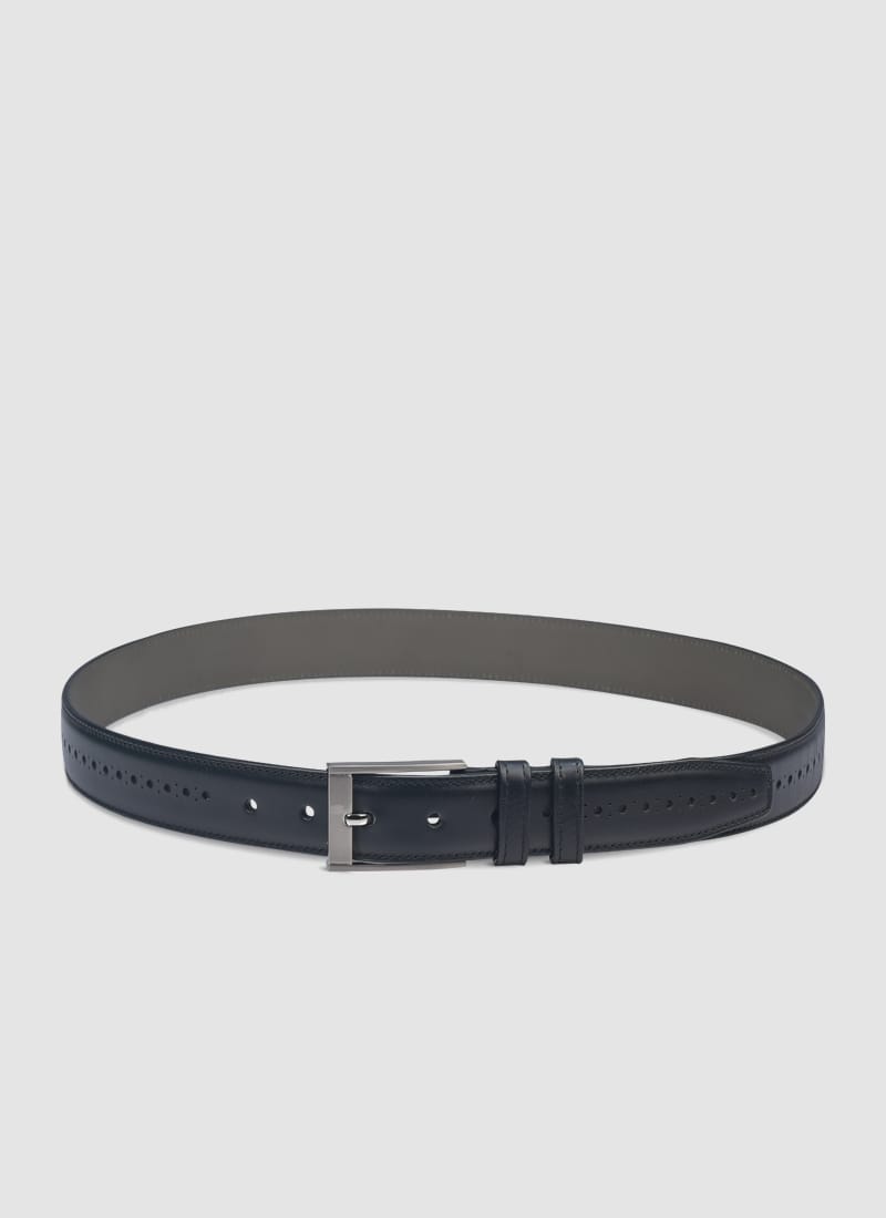 Language Shoes-Men-Gary Belt-Premium Leather-Black Colour-Belt