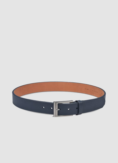 Language Shoes-Men-Troye Belt-Premium Leather-Navy Colour-Belt