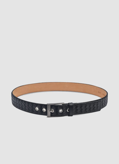 Language Shoes-Men-Jaimy Belt-Premium Leather-Black Colour-Belt