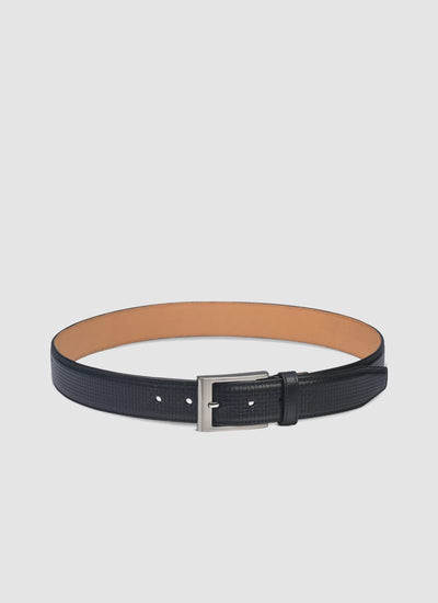 Language Shoes-Men-Brik Belt-Premium Leather-Black Colour-Belt