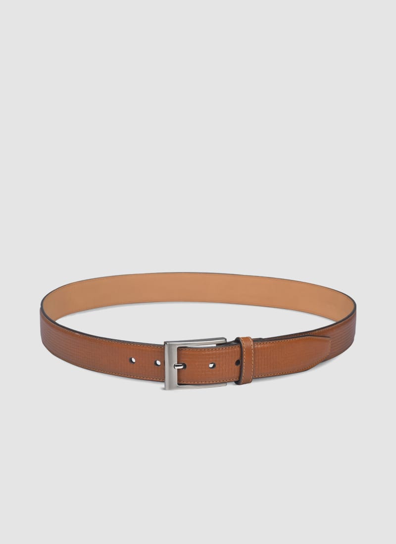 Language Shoes-Men-Brik Belt-Premium Leather-Tan Colour-Belt