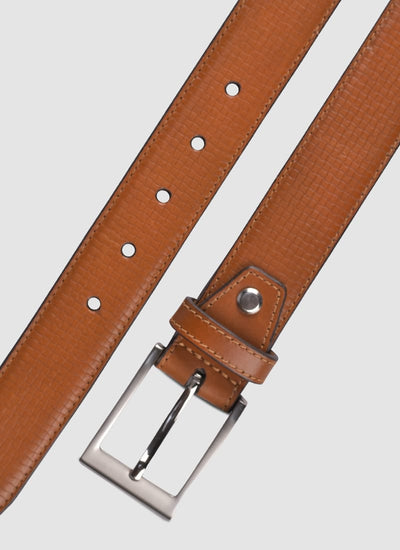Language Shoes-Men-Brik Belt-Premium Leather-Tan Colour-Belt