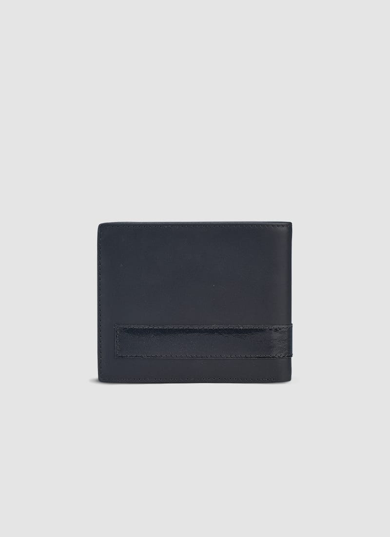 Language Shoes-Men-Jack Bi-fold Wallet-Premium Leather-Black Colour-Leather Accessories