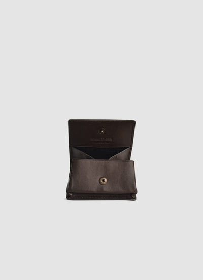 Language Shoes-Men-Denver Coin Pouch-Premium Leather-Brown Colour-Leather Accessories