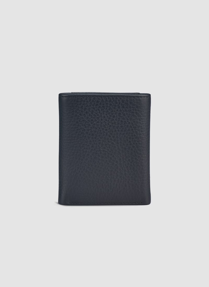 Language Shoes-Men-Albert Tri-fold Wallet-Premium Leather-Black Colour-Leather Accessories