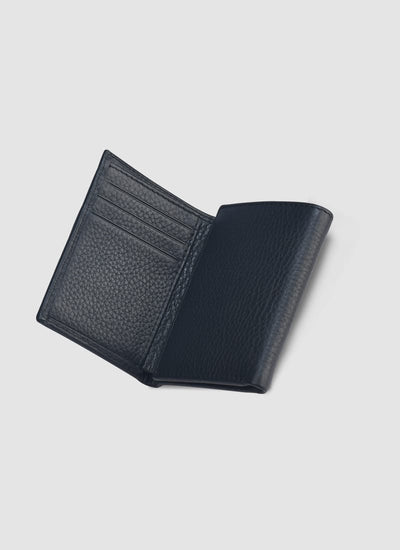 Language Shoes-Men-Albert Tri-fold Wallet-Premium Leather-Black Colour-Leather Accessories