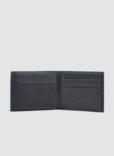 Language Shoes-Men-Thomas Bi-fold Wallet-Premium Leather-Black Colour-Leather Accessories