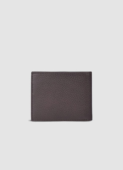 Language Shoes-Men-Thomas Bi-fold Wallet-Premium Leather-Brown Colour-Leather Accessories