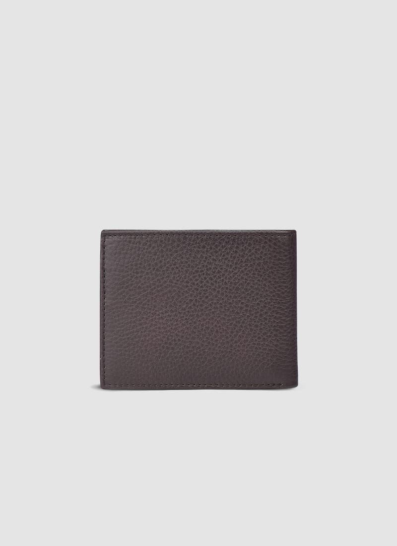 Language Shoes-Men-Thomas Bi-fold Wallet-Premium Leather-Brown Colour-Leather Accessories