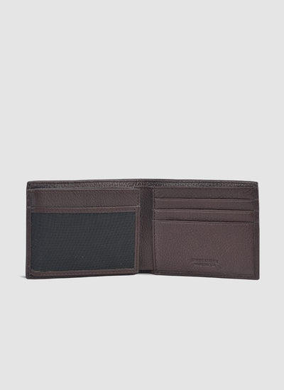 Language Shoes-Men-Thomas Bi-fold Wallet-Premium Leather-Brown Colour-Leather Accessories