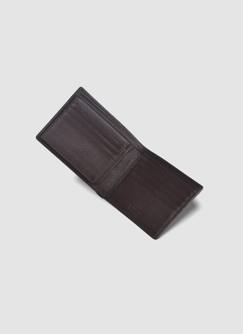 Language Shoes-Men-Gordon Bi-fold Wallet-Premium Leather-Brown Colour-Leather Accessories
