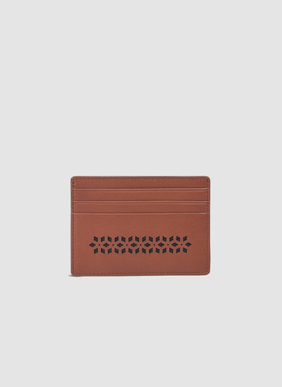 Language Shoes-Men-Wilson Card Holder-Premium Leather-Tan Colour-Leather Accessories