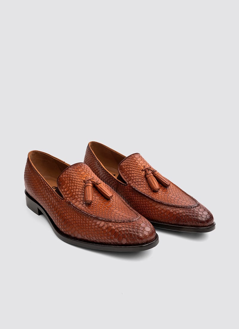 Language Shoes-Men-Braun Loafer-Premium Leather-Tan Colour-Formal Shoe