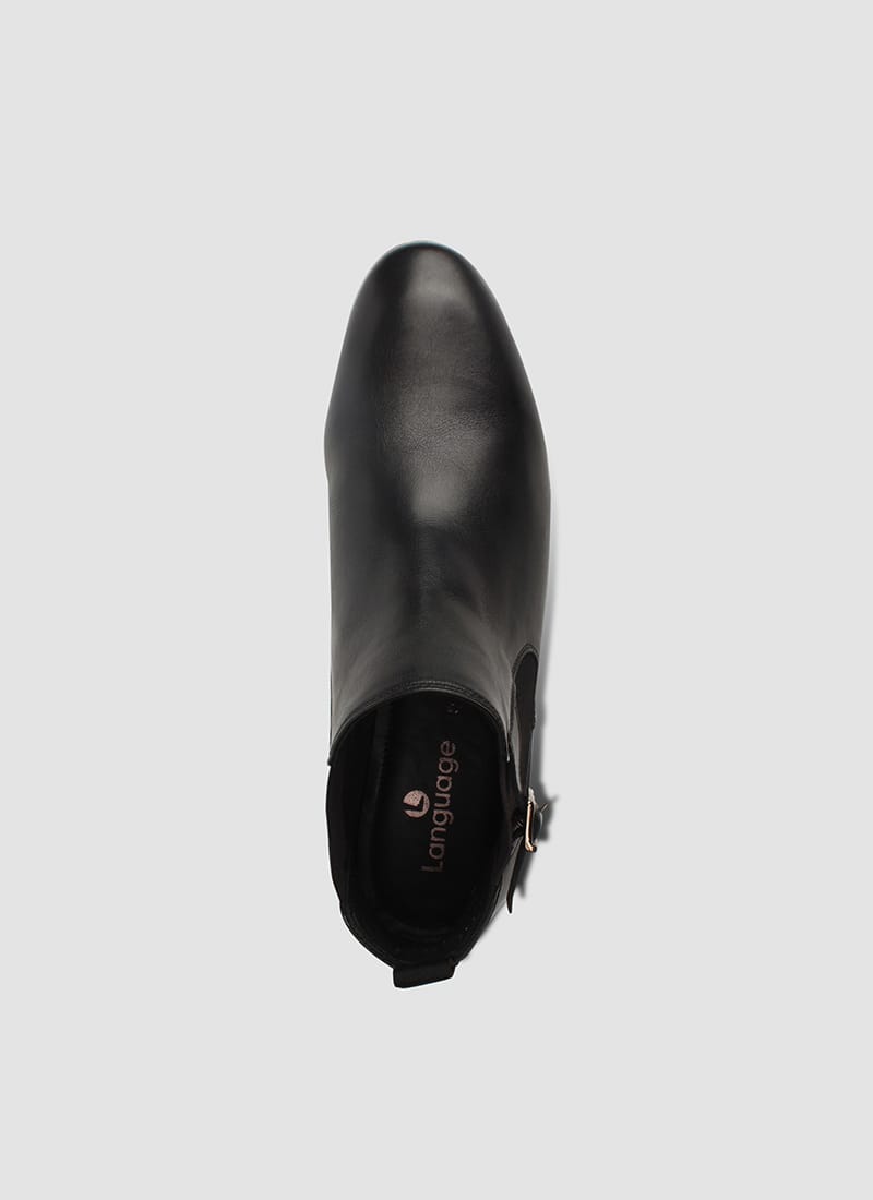 Language Shoes-Men-Blake Boot-Premium Leather-Black Colour-Boot