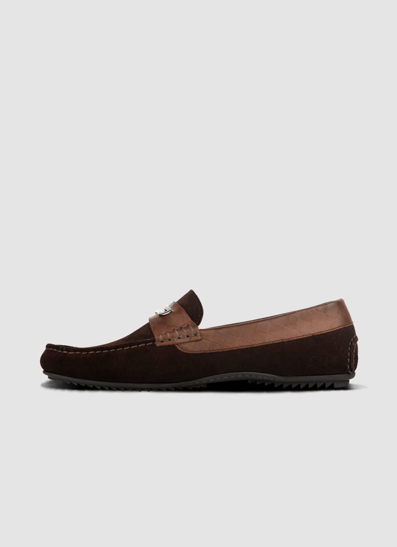 Language Shoes-Men-Lesk Driver-Premium Leather-Brown Colour-Casual Shoe