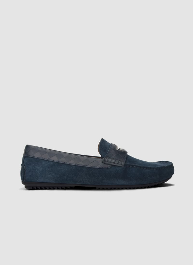Language Shoes-Men-Lesk Driver-Premium Leather-Navy Colour-Casual Shoe