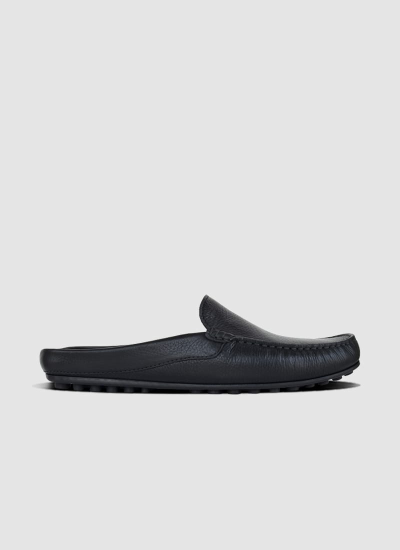 Language Shoes-Men-Lemas Driver-Premium Leather-Black Colour-Casual Shoe