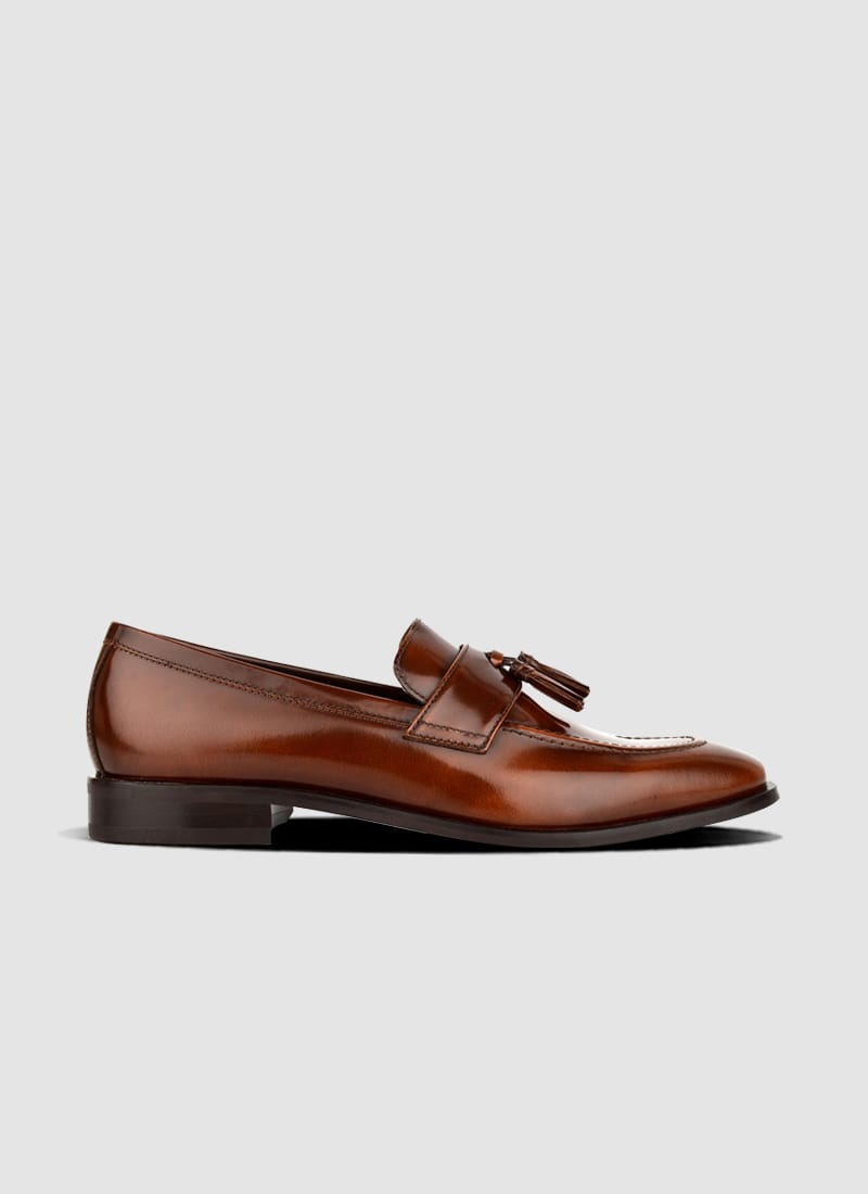 Language Shoes-Men-Dell Loafer-Premium Leather-Tan Colour-Formal Shoe