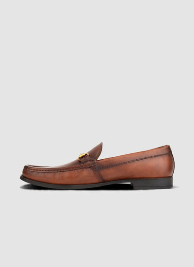 Language Shoes-Men-Swank Moccasin-Premium Leather-Brown Colour-Formal Shoe