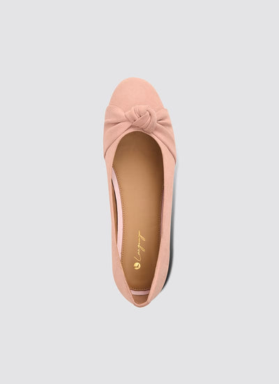 Language Shoes-Women-Doris Ballerina-Premium Leather-Pink Colour-Formal Shoe