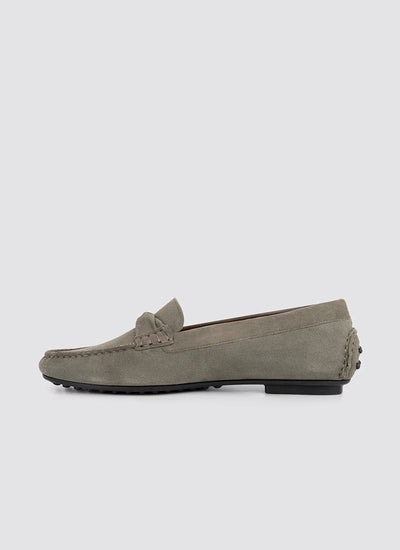 Language Shoes-Women-Bia Moccasin-Premium Leather-Sage Colour-Formal Shoe