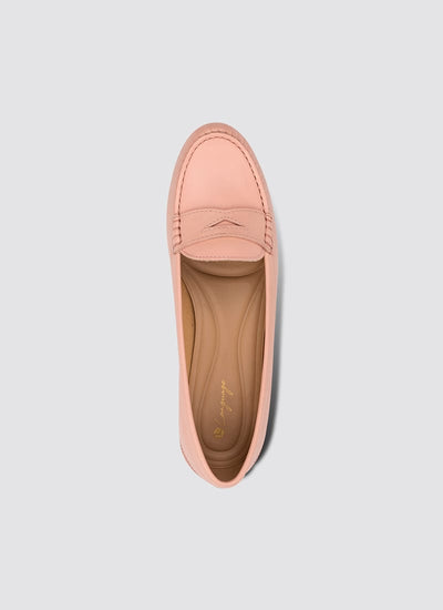 Language Shoes-Women-Selene Moccasin-Premium Leather-Pink Colour-Formal Shoe
