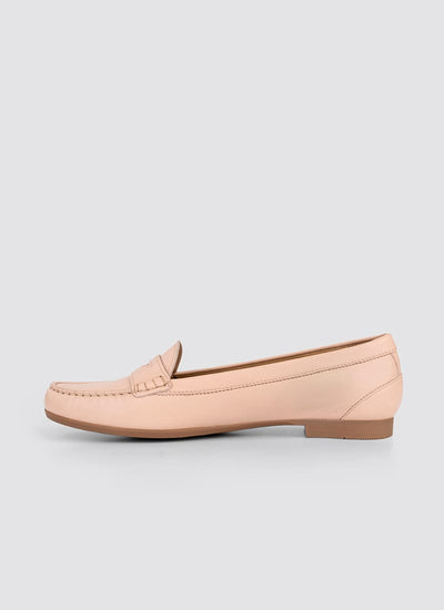 Language Shoes-Women-Selene Moccasin-Premium Leather-Rose Colour-Formal Shoe