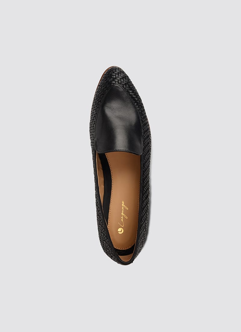 Language Shoes-Women-Maia Loafer-Premium Leather-Black Colour-Formal Shoe