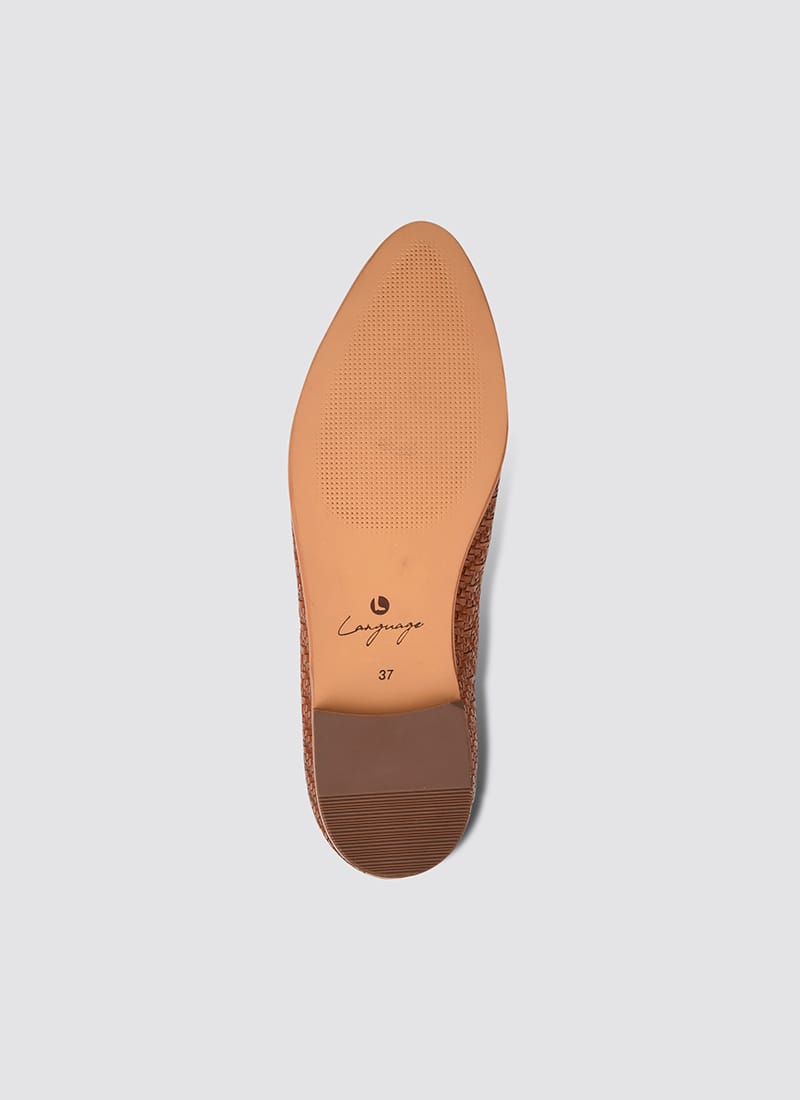 Language Shoes-Women-Maia Loafer-Premium Leather-Tan Colour-Formal Shoe