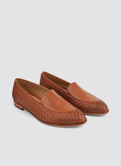 Language Shoes-Women-Maia Loafer-Premium Leather-Tan Colour-Formal Shoe