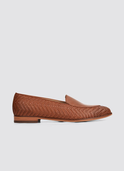 Language Shoes-Women-Maia Loafer-Premium Leather-Tan Colour-Formal Shoe