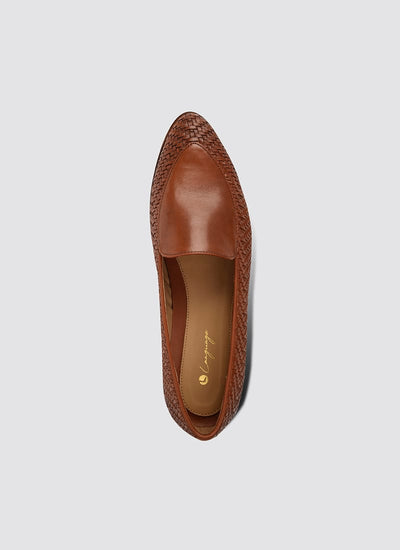 Language Shoes-Women-Maia Loafer-Premium Leather-Tan Colour-Formal Shoe