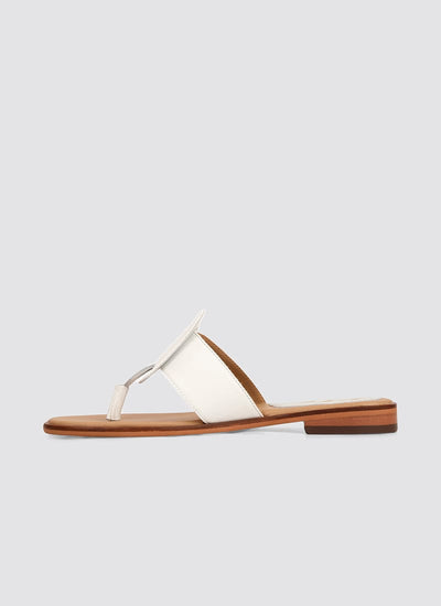 Language Shoes-Women-Styx Sandal-Premium Leather-White Colour-Sandal