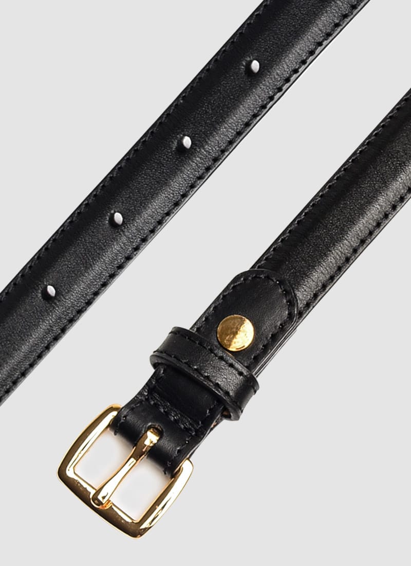 Language Shoes-Women-Bernadette Belt-Premium Leather-Black Colour-Belt
