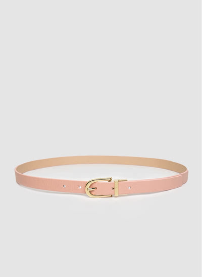 Language Shoes-Women-Eliza Belt-Premium Leather-Pink/Rose Colour-Belt