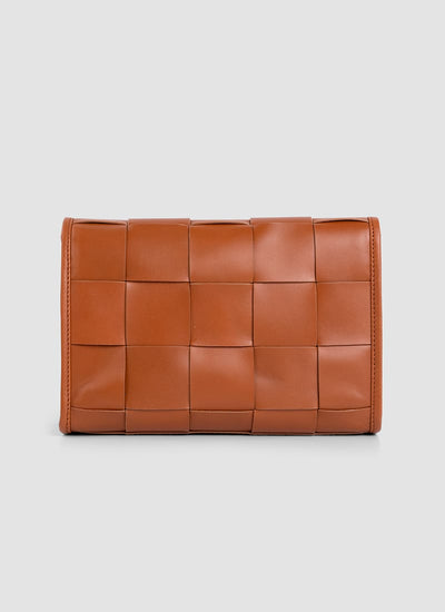 Language Shoes-Women-Mosaic Cross Body-Premium Leather-Tan Colour-Leather Accessories