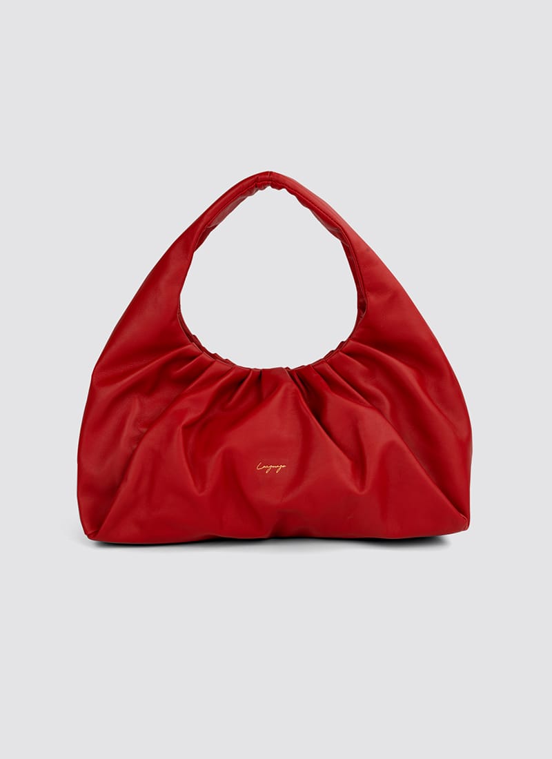 Language Shoes-Women-Biscotti Hand Bag-Premium Leather-Red Colour-Leather Accessories