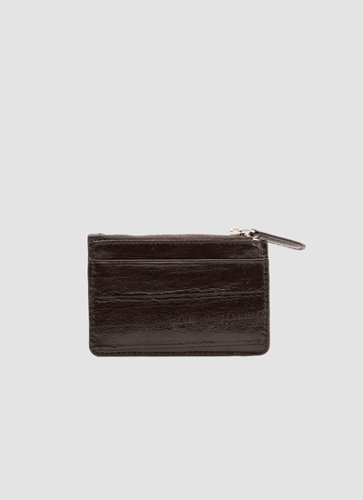 Language shoes -Lori Card Holder-Premium Leather -Brown colour -Card Holder