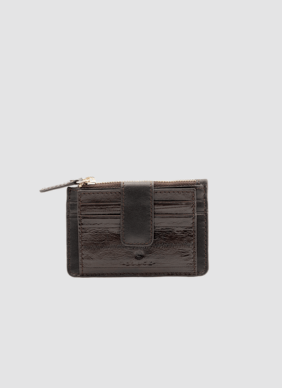 Language shoes -Lori Card Holder-Premium Leather -Dark Brown colour -Card Holder-3