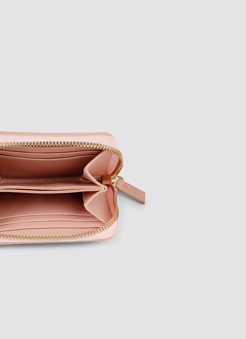 Language Shoes-Women-Rosa Wallet-Premium Leather-Pink Colour-Leather Accessories