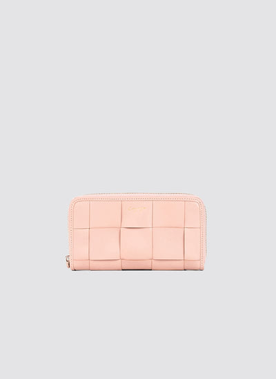 Language Shoes-Women-Coco Long Wallet-Premium Leather-Rose Colour-Leather Accessories