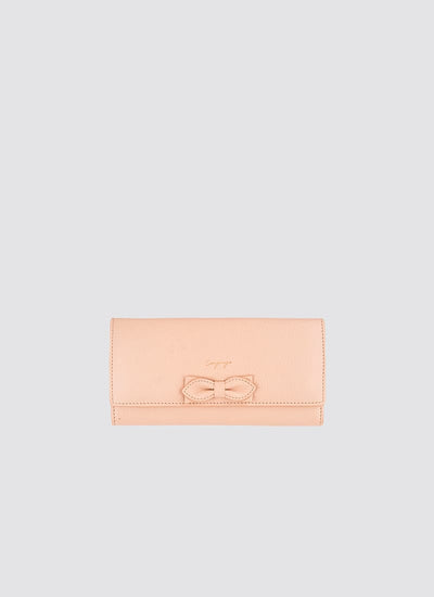 Language Shoes-Women-Onyx Long Wallet-Premium Leather-Rose Colour-Leather Accessories