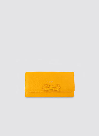 Language Shoes-Women-Onyx Long Wallet-Premium Leather-Senape Colour-Leather Accessories