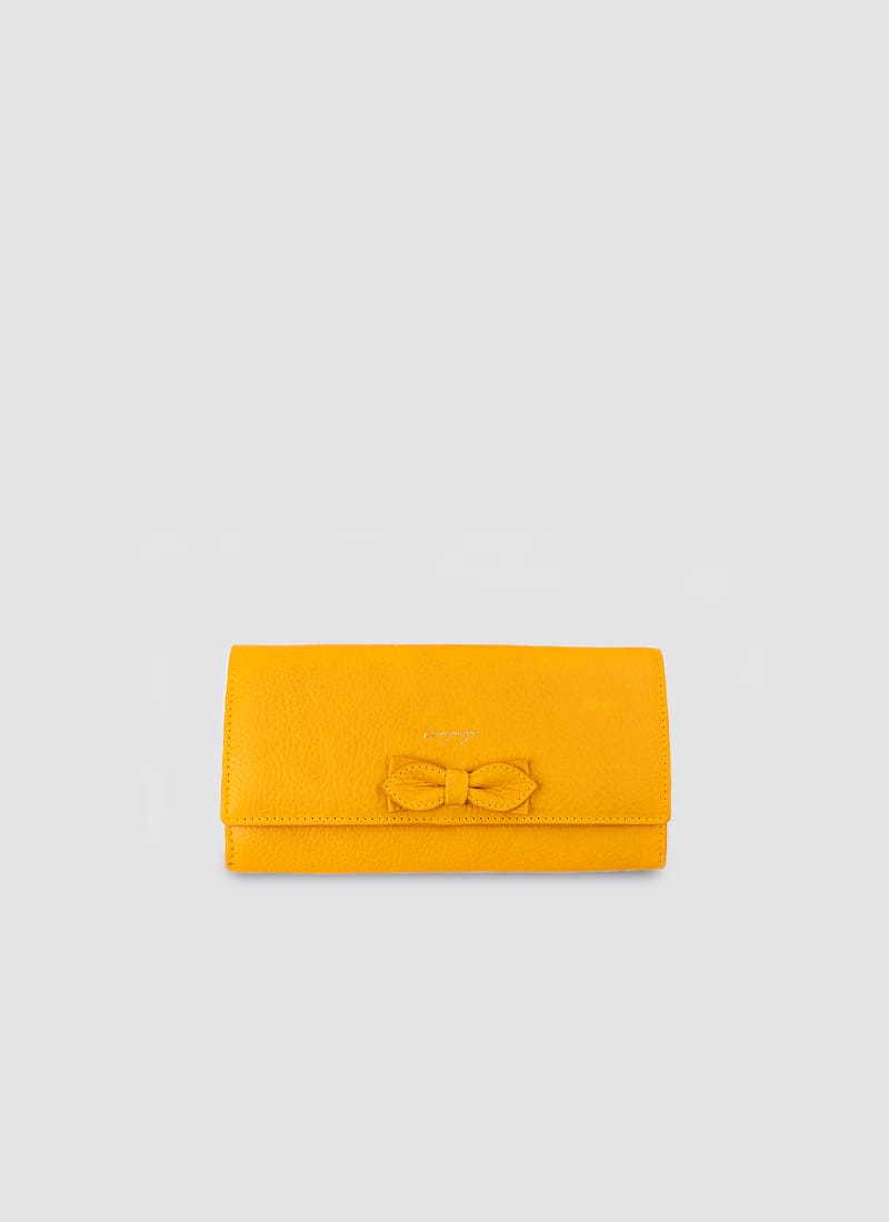 Language Shoes-Women-Onyx Long Wallet-Premium Leather-Senape Colour-Leather Accessories