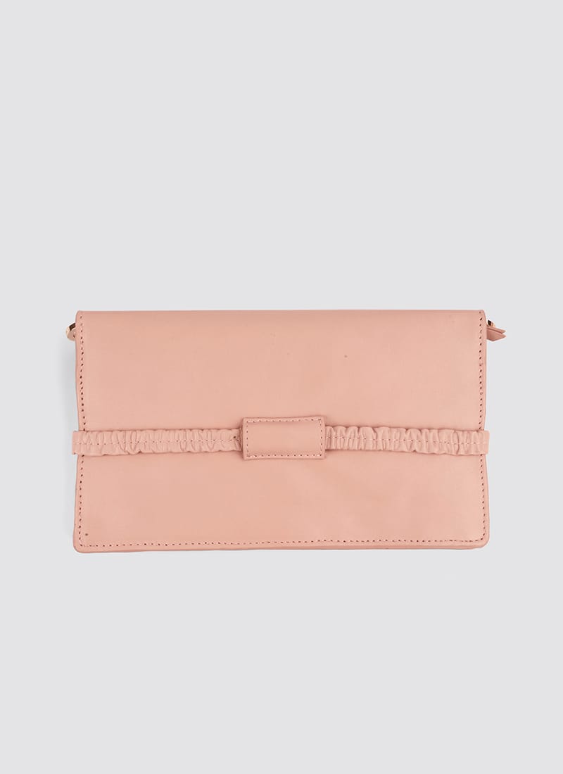 Language Shoes-Women-Keily Wallet on Chain-Premium Leather-Pink Colour-Leather Accessories