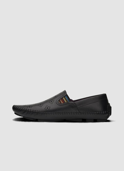 Language Shoes-Men-Drake Driver-Premium Leather-Black Colour-Casual Shoe