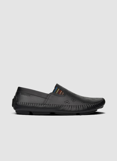 Language Shoes-Men-Drake Driver-Premium Leather-Black Colour-Casual Shoe