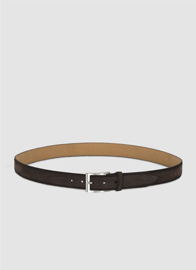 Language Shoes-Men-Ray Belt-Premium Leather-Dark Brown Colour-Belt
